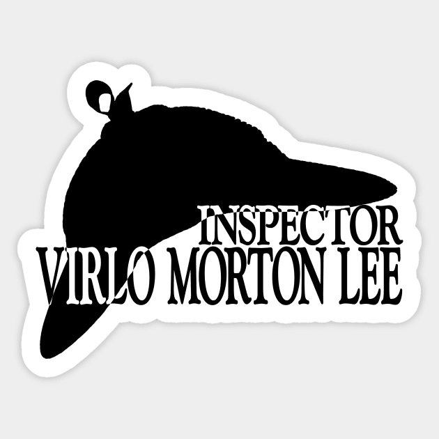 Inspector Virlo Morton Lee - Title Art Stamp Sticker by pigeonspaceshipstudios